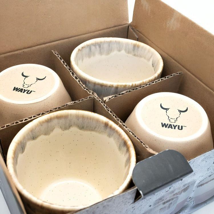 SET 4 VASOS CERAMICA WAYU-3