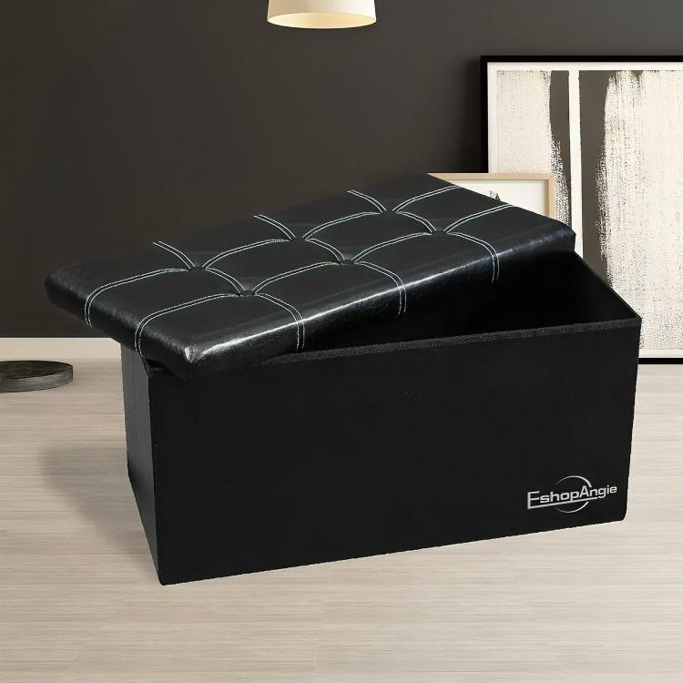 Banqueta Baul Puff Baul Organizador Puff Sillon Tamaño76x38cm-1