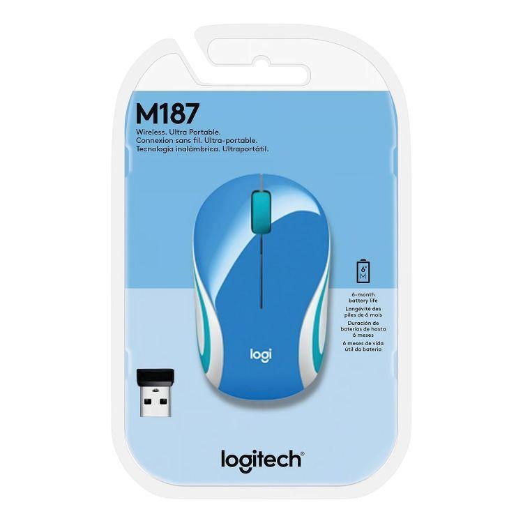  MOUSE MINI LOGITECH INALAMBRICO M187 REFRESH -2