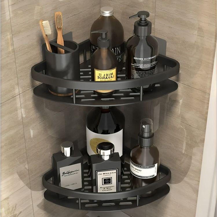 Organizador De Ducha Cocina Repisa Acero Inox Adhesivo-5