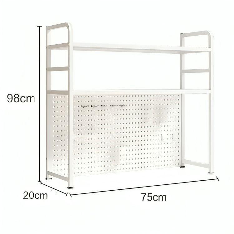 Rack Estante Organizador De Escritorio 2 Niveles 75x98x20-4