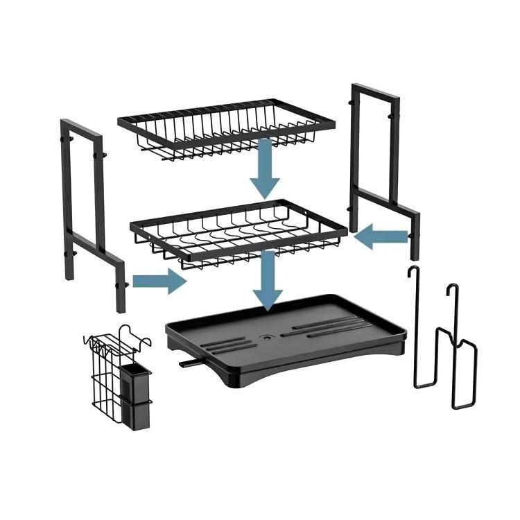 Estante de almacenamiento para secar platos-2