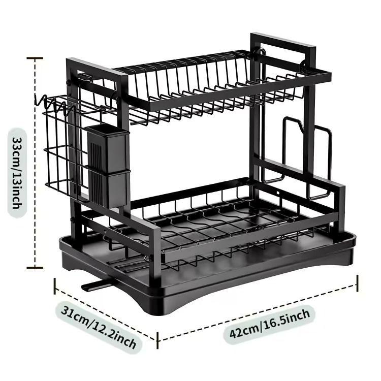 Estante de almacenamiento para secar platos-3