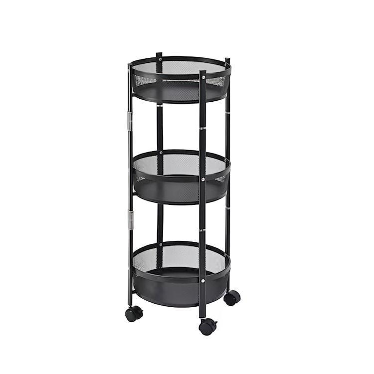Carrito Plegable de Metal Cocina de 3 niveles-0