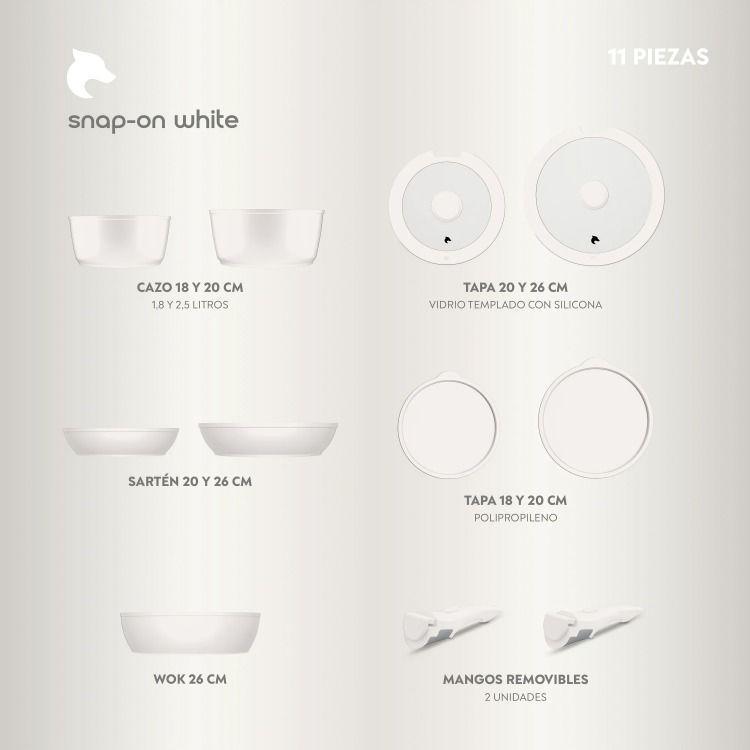 Batería de Cocina 7 Piezas Aluminio Forjado Black-5