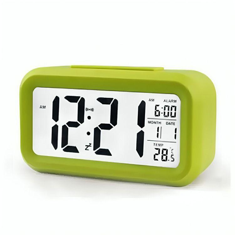 Reloj Despertador Pantalla Led Feha Temperatura Alarma-5