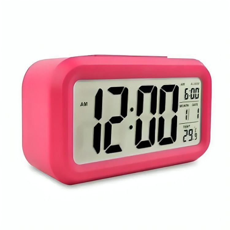 Reloj Despertador Pantalla Led Feha Temperatura Alarma-6