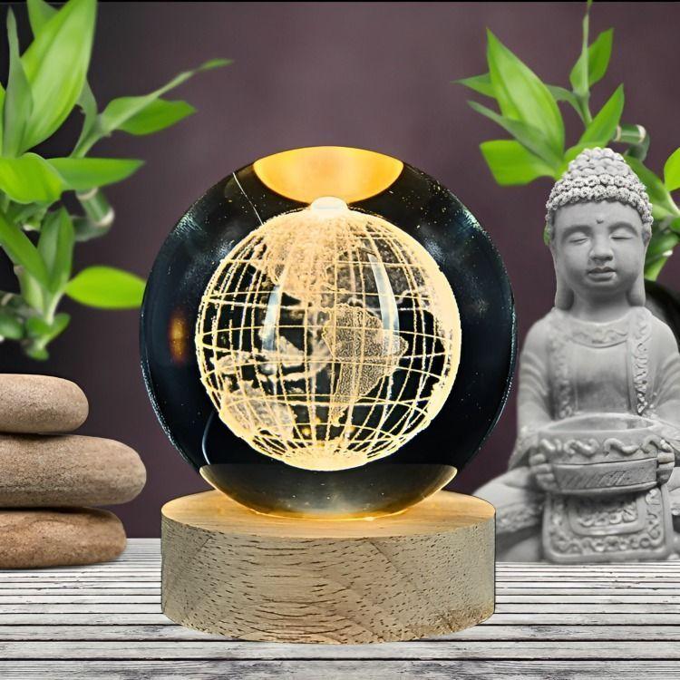 Lámpara LED De Mesa 3D USB Luz Globo-2
