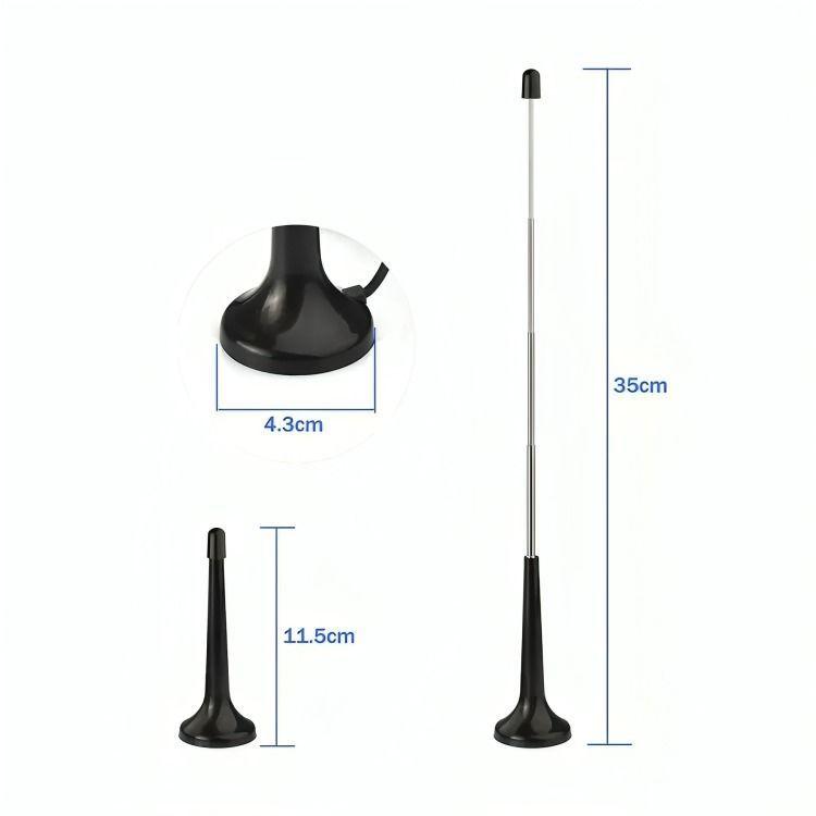 Mini Antena Digital Para Tv Base Magnética-2