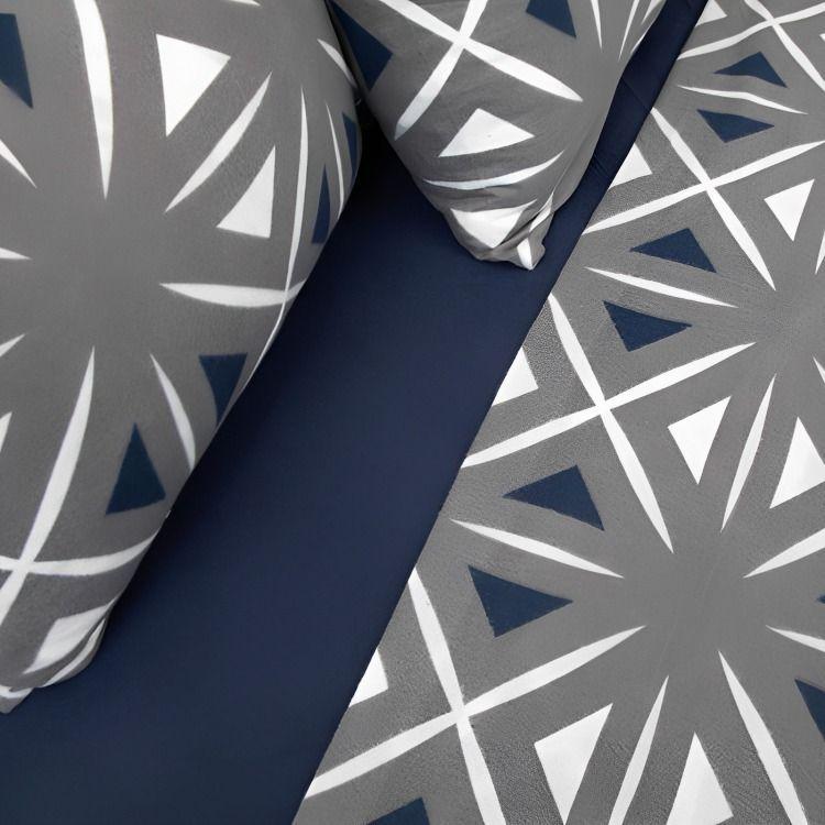 Sábanas de Polar Composé King 2.5 Plazas / Bicolor Turquesa – Doral   -2