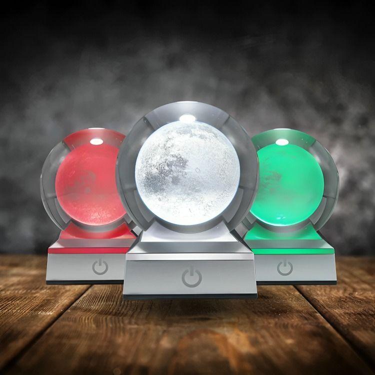 Lampara Bola De Cristal LED RGB Colores Luna-2
