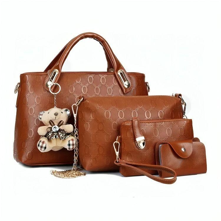 Set 4 Bolsas Mujer Moda Dama-0