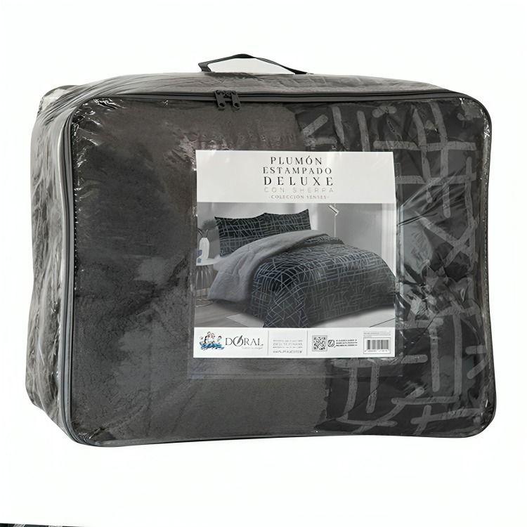 Plumón Estampado Deluxe Sherpa 2,5 Plazas / Trama – Doral -0