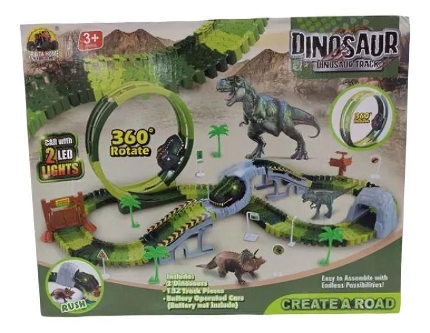 Pista Nueva De Dinosaurio verde-2