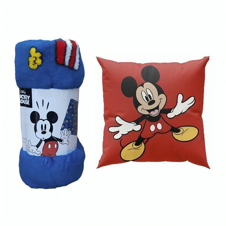 PACK MANTA CORAL 127x152 + COJIN 40x40 MICKEY MOVIE-2