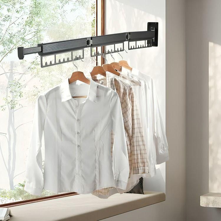 Tendedero Plegable Colgadores De Ropa Ajustable-3