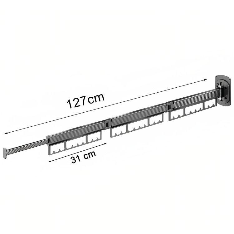 Tendedero Plegable Colgadores De Ropa Ajustable-6