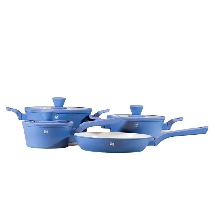 Bateria De Cocina 7 Piezas Ceramic Slate Borken-0