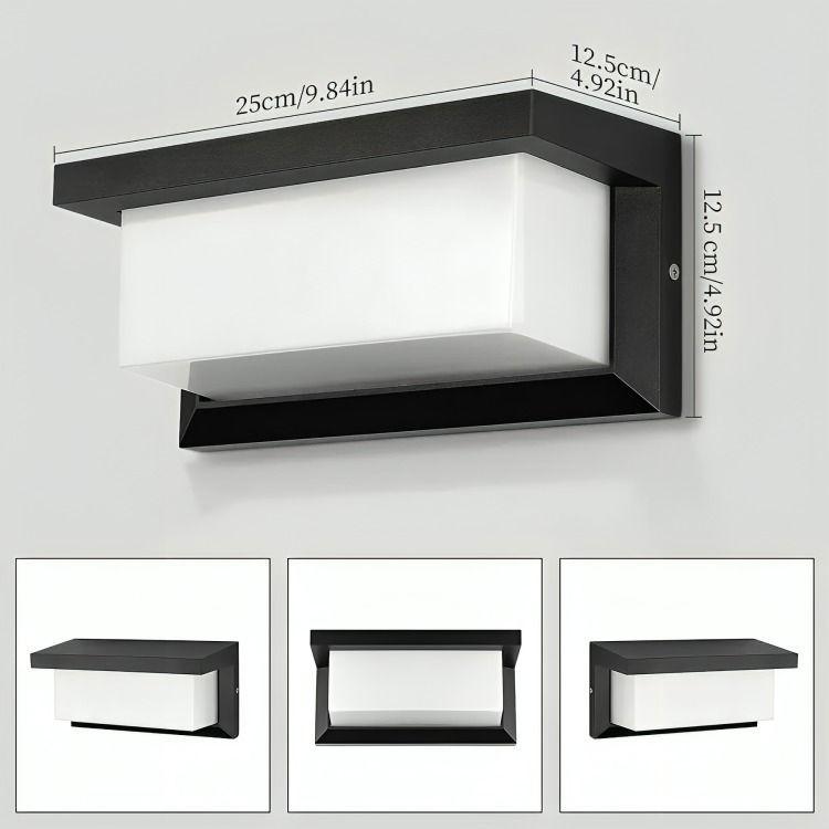 Aplique Led Cálida 15w Moderno Ip65 Impermeable Exterior-2