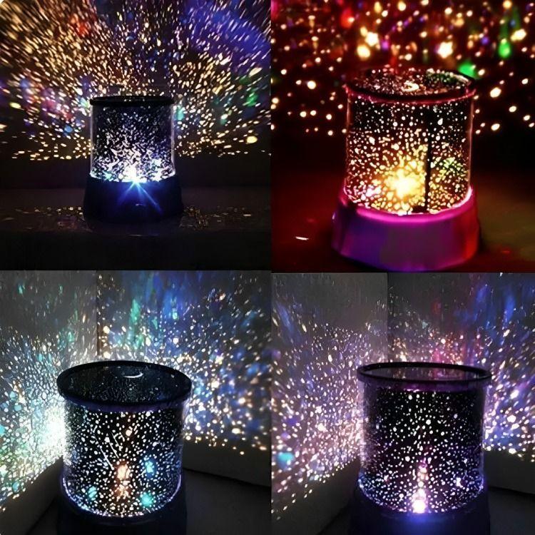 Proyector Lámpara Led Luz Cielo Estrella Espanta Cuco Niños-3