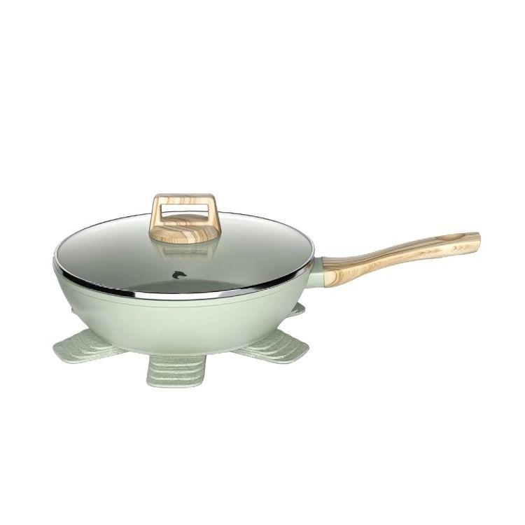 Batería Cocina 14 Pzs Aluminio Forjado Antiadherente Flow Verde-2