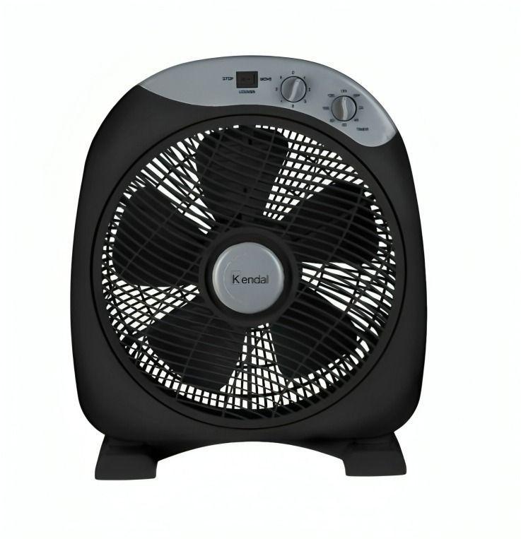 Ventilador Box 12 Pulgadas Kf-12b3 Negro Con Timer-1