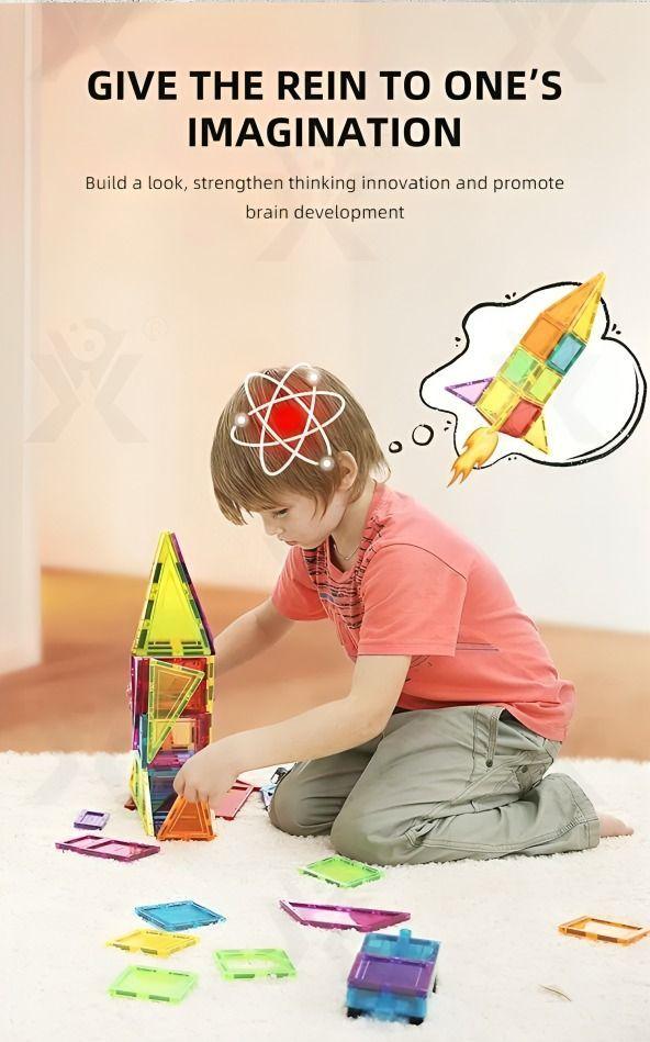 Bloque Magnetico Packing y Autos 68 Piezas-2