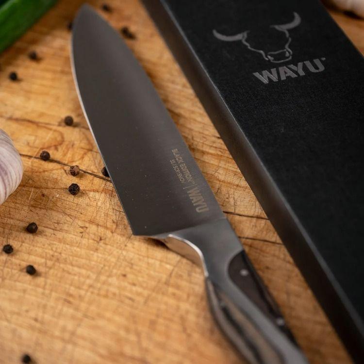 CUCHILLO CHEF 8 PULG. BLACK EDITION WAYU-3