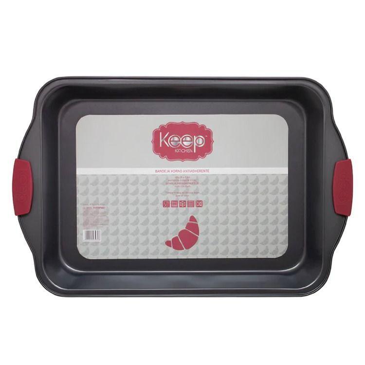 Bandeja Antiadherente Grande 45x29x5 cm Keep-0