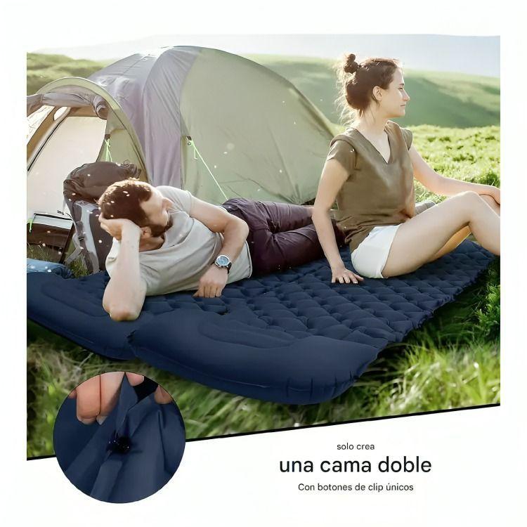 Colchón Inflable Plegable Portátil Para Acampar Colchoneta-3