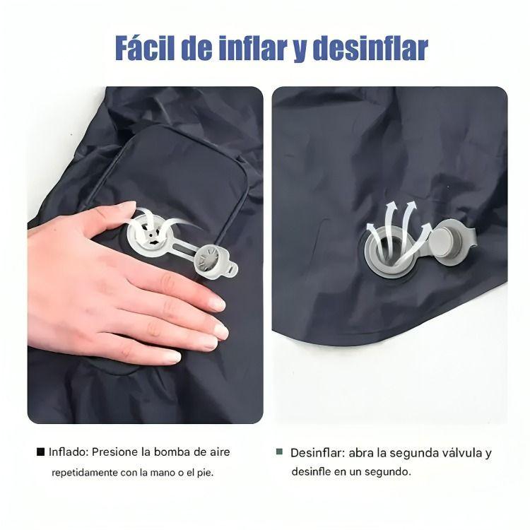 Colchón Inflable Plegable Portátil Para Acampar Colchoneta-4