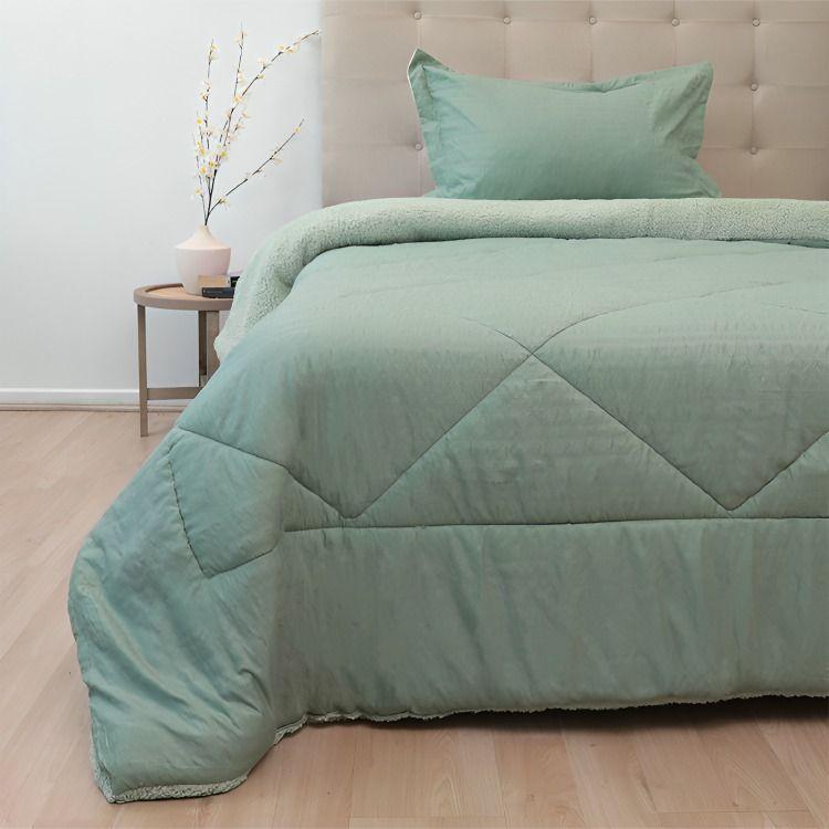 Plumón Outboss Deluxe 1,5 Plazas / Sherpa Verde – Doral  -1