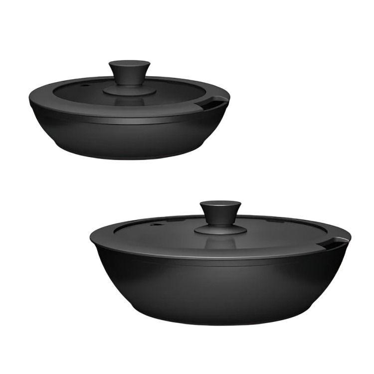 Batería de Cocina 11 Piezas Aluminio Forjado Snap-On Black-2