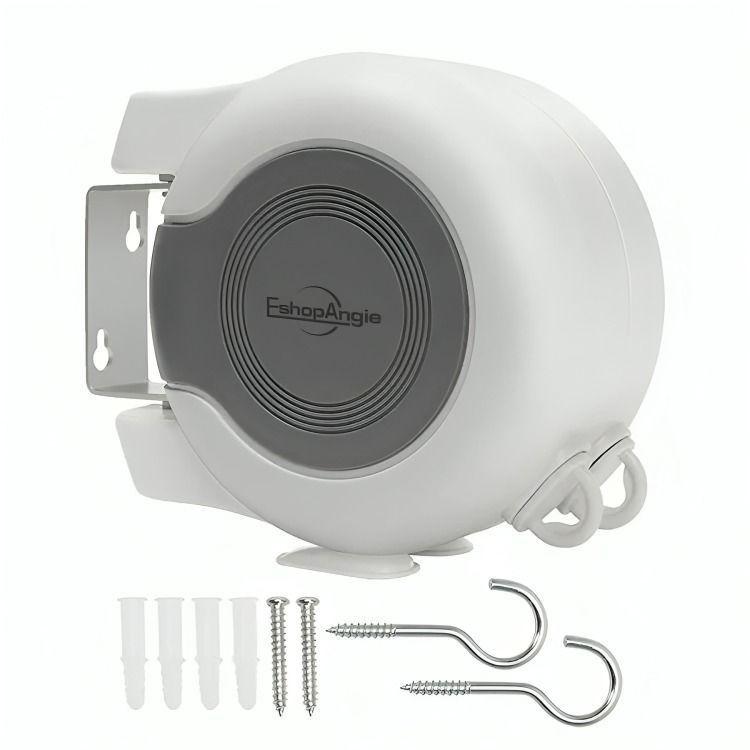 Tendedero Retráctil Colgador de Ropa Doble Linea-0