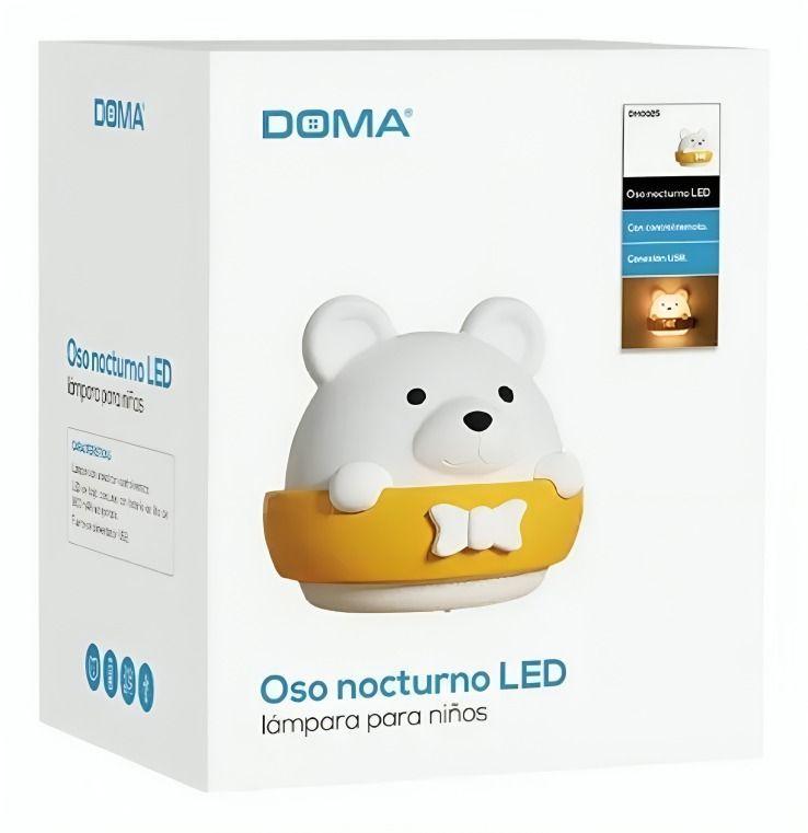 LÁMPARA LUZ LED DE PARED PARA NIÑOS DISEÑO OSO DOMA-1