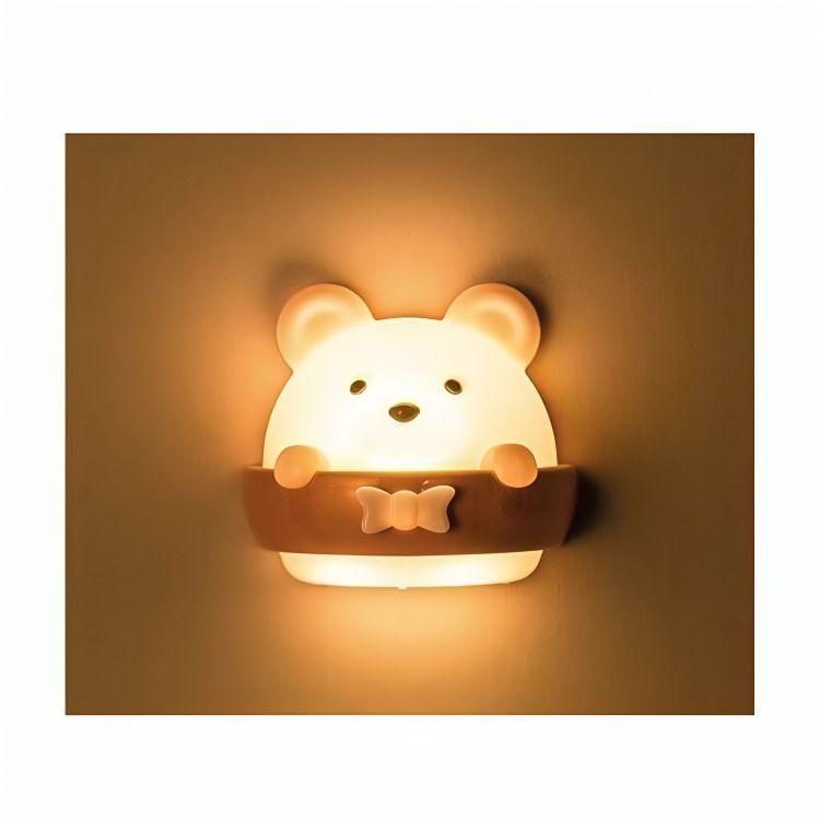 LÁMPARA LUZ LED DE PARED PARA NIÑOS DISEÑO OSO DOMA-2