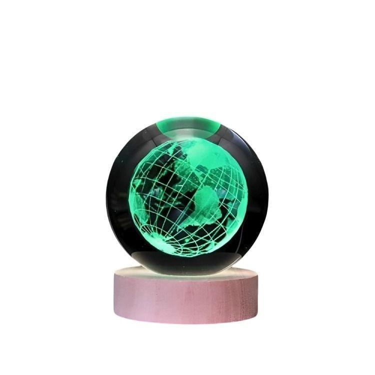 Lampara Bola De Cristal LED RGB Colores Mundo-2