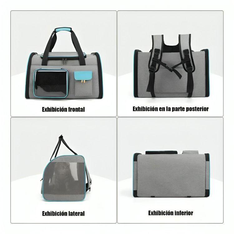 Bolso Transportador Para Mascota Viaje Mochila Transpirable-2