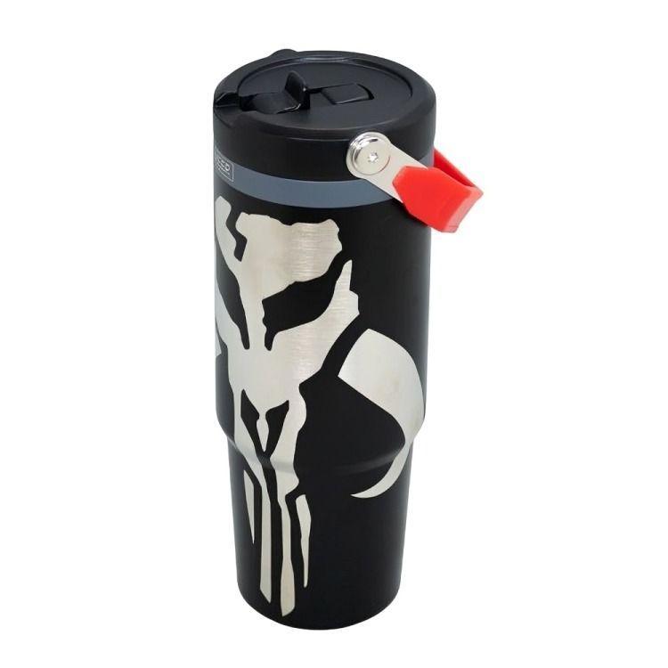 Botella Insulada Con Mango 850ml Black Star Wars 2 Mandalorian-2