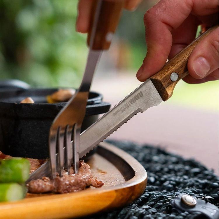 SET CUCHILLOS Y TENEDORES PRM 8 PCS WAYU-3