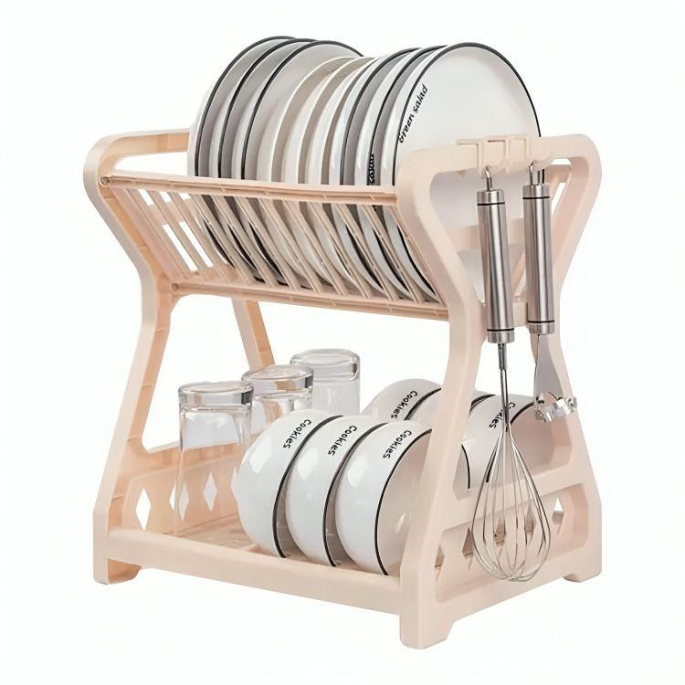 Secador Escurridor De Platos 2 Niveles Plastico Escurridor-0