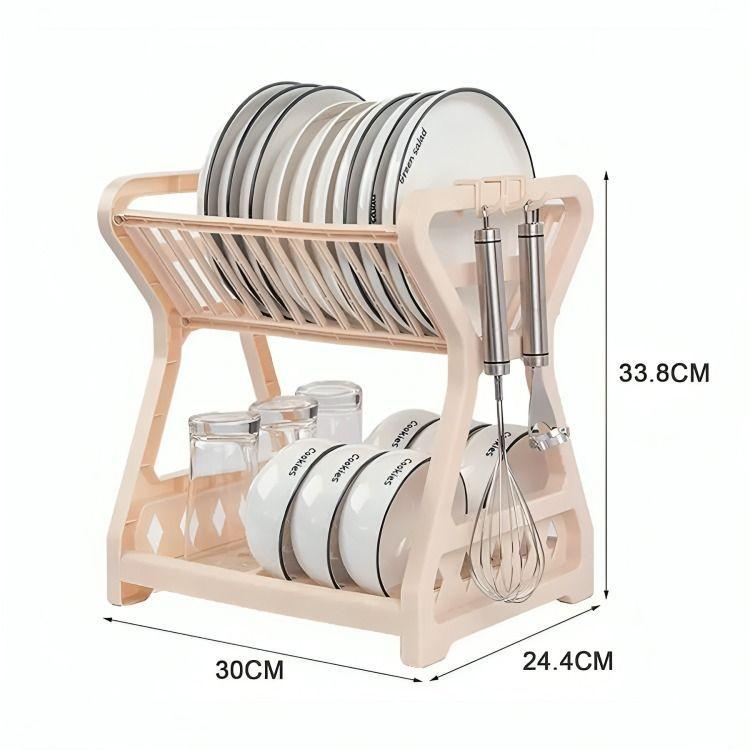 Secador Escurridor De Platos 2 Niveles Plastico Escurridor-2