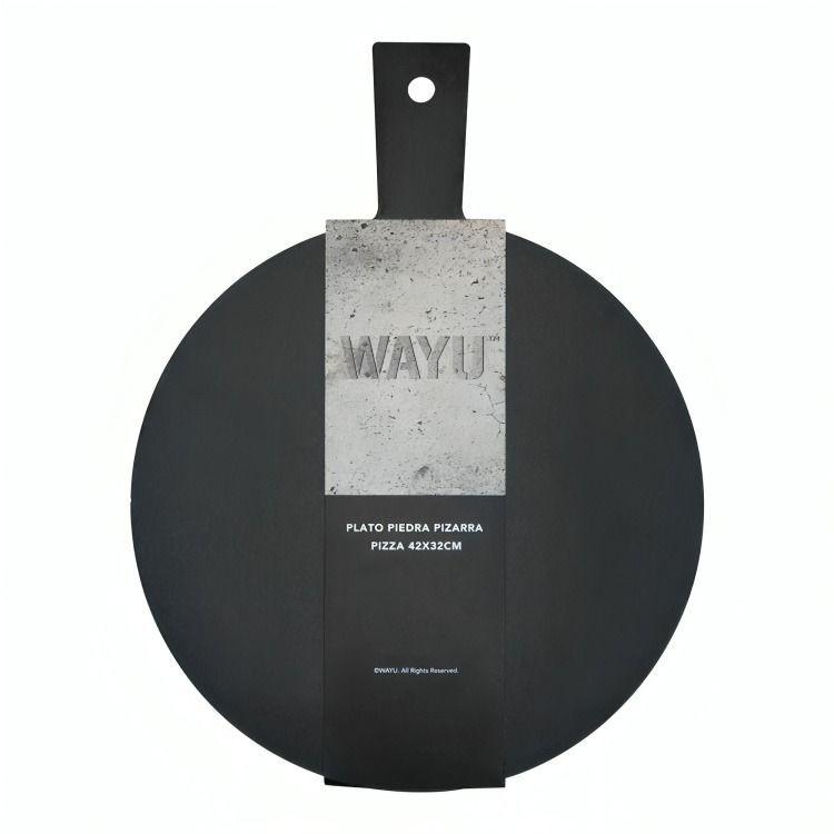 PLATO PIEDRA PIZARRA PIZZA 42 CM WAYU-2