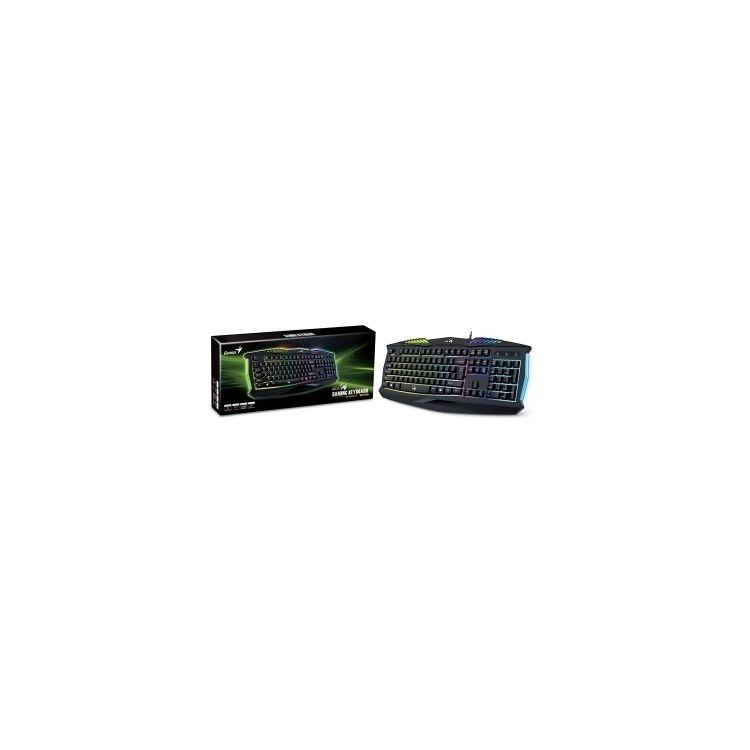  TECLADO ESPAÑOL  GENIUS K220 SCORPION NEGRO-2