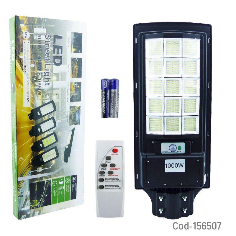 FOCO PARA POSTE SOLAR 1000W CON 15 PLACAS 924 LED PVC CON CONTROL-3