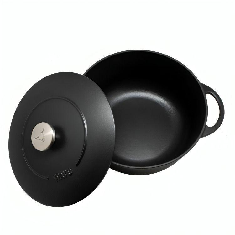 OLLA ENAMEL 28CM IRON CAST WAYU-1