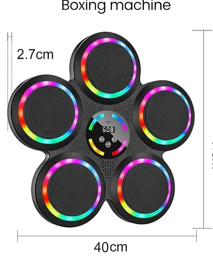 Máquina Boxeo Musical Entrenamiento Soporte Boxeo Bluetooth-2