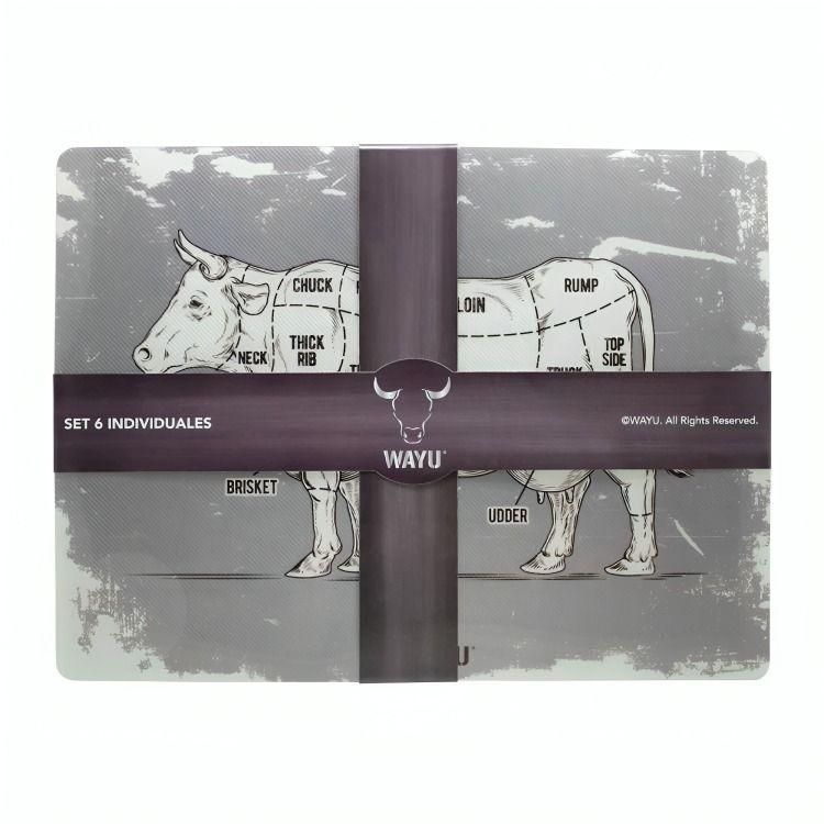 SET 6 INDIVIDUALES WAYU PVC-2