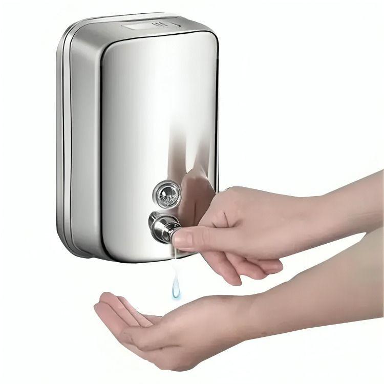 Dispensador Jabón Liquido Acero Inoxidable 500ml -1