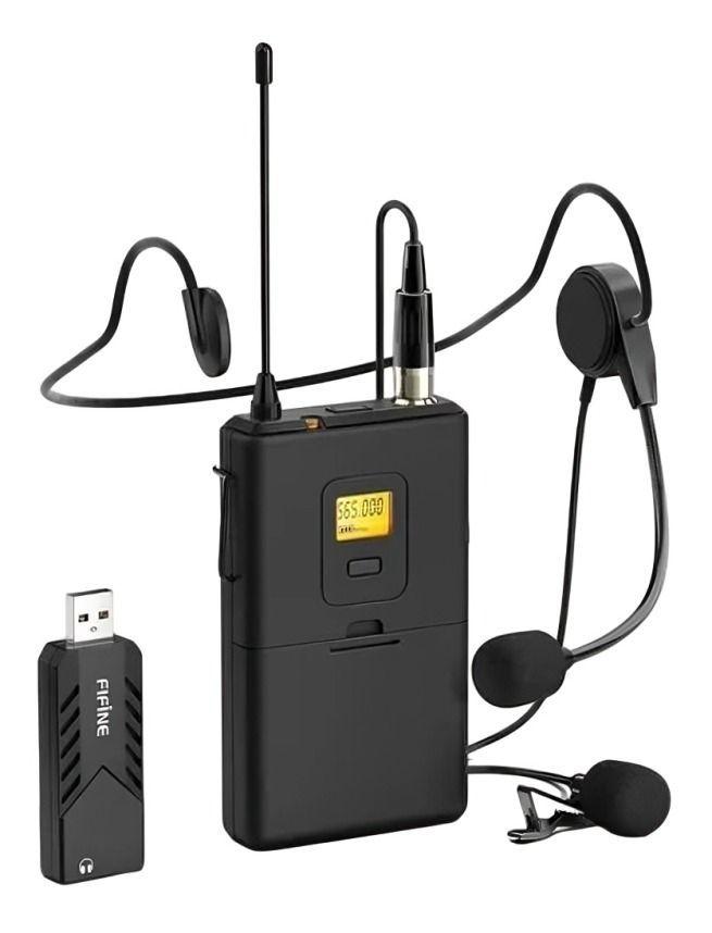 MICROFONO USB INALAMBRICO DE SOLAPA FIFINE K031B-0